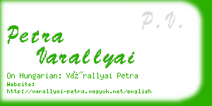 petra varallyai business card